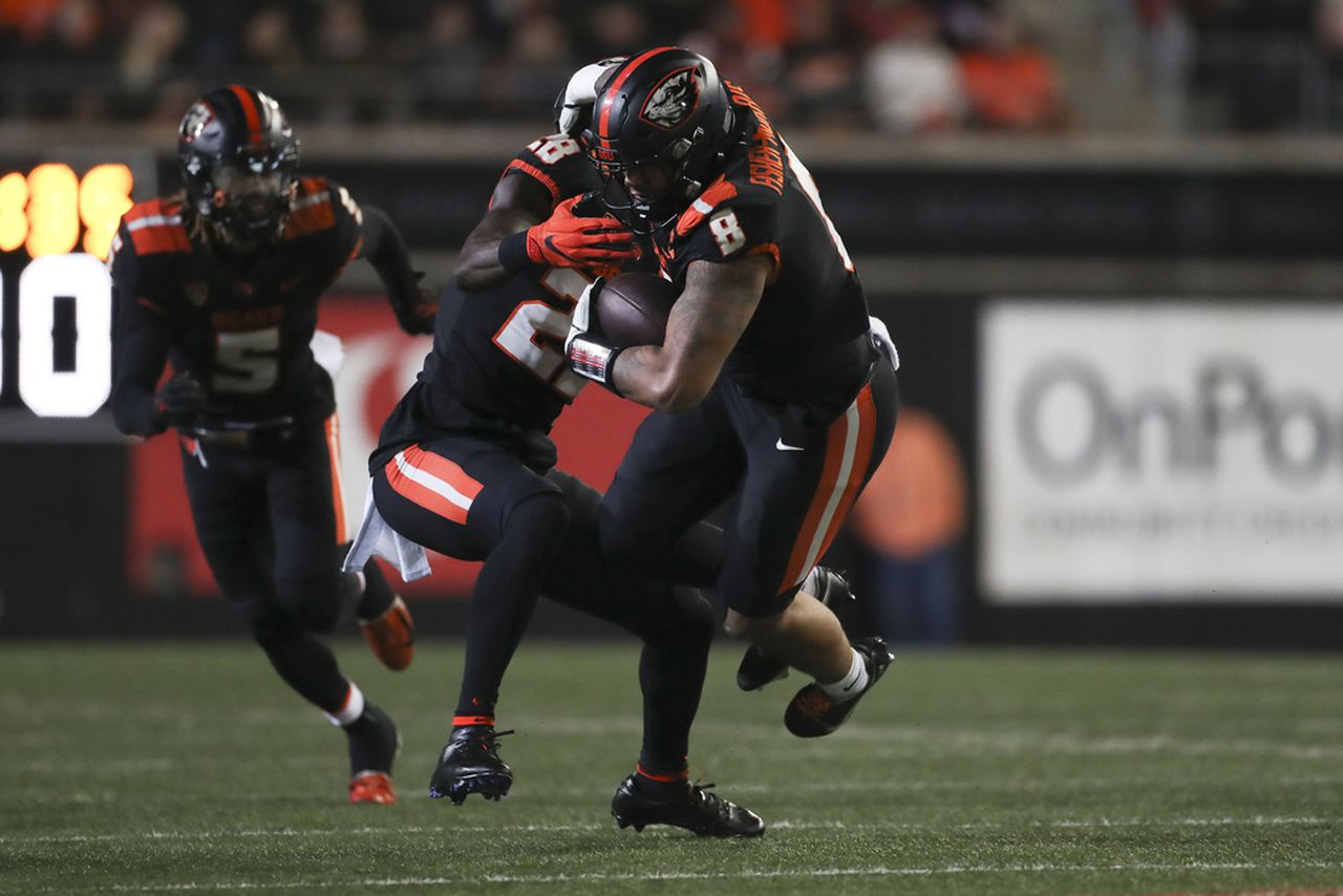 Oregon State’s inside linebacker Kyrei Fisher-Morris heading to CFL