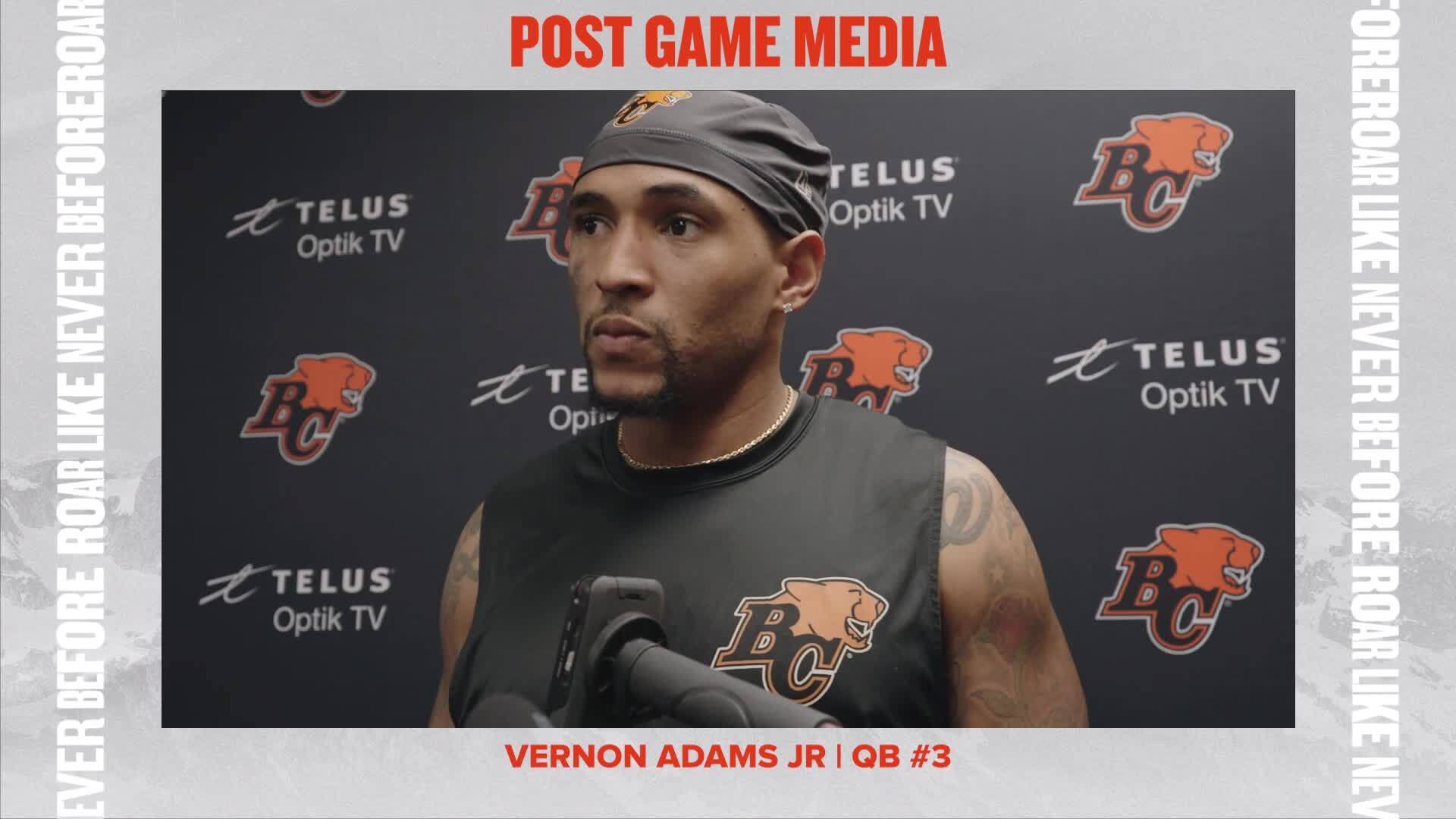 🎥 POST-GAME vs CGY  VERNON ADAMS JR