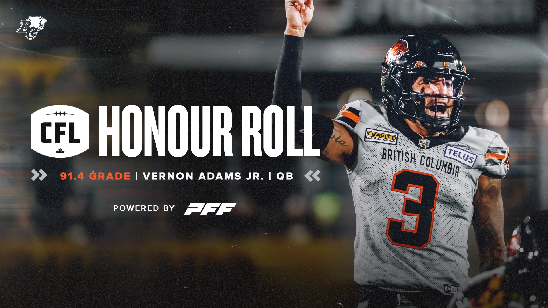 Adams Jr. Headlines Week 19 Honour Roll