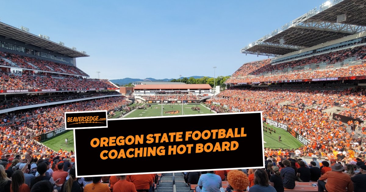 Oregon State Football Coaching Hotboard: V5.0