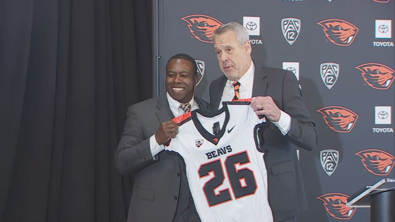 JaMarcus Shephard introduced as the Oregon State Beavers head football coach
