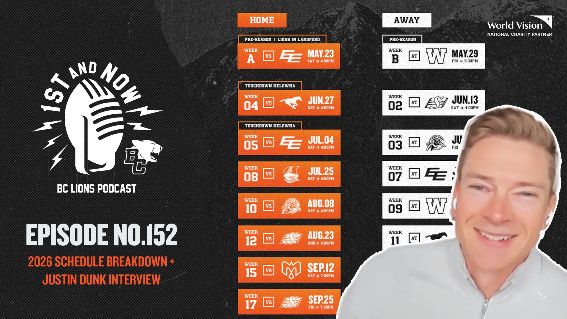 1st and Now | Schedule Breakdown, Around The CFL With Justin Dunk