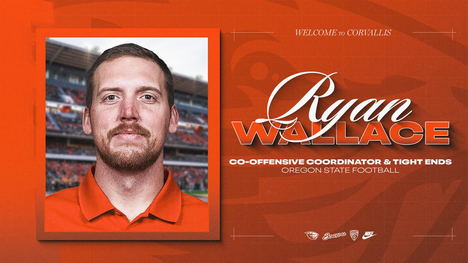 Ryan Wallace Named Co-Offensive Coordinator/Tight Ends Coach – Oregon State University Athletics