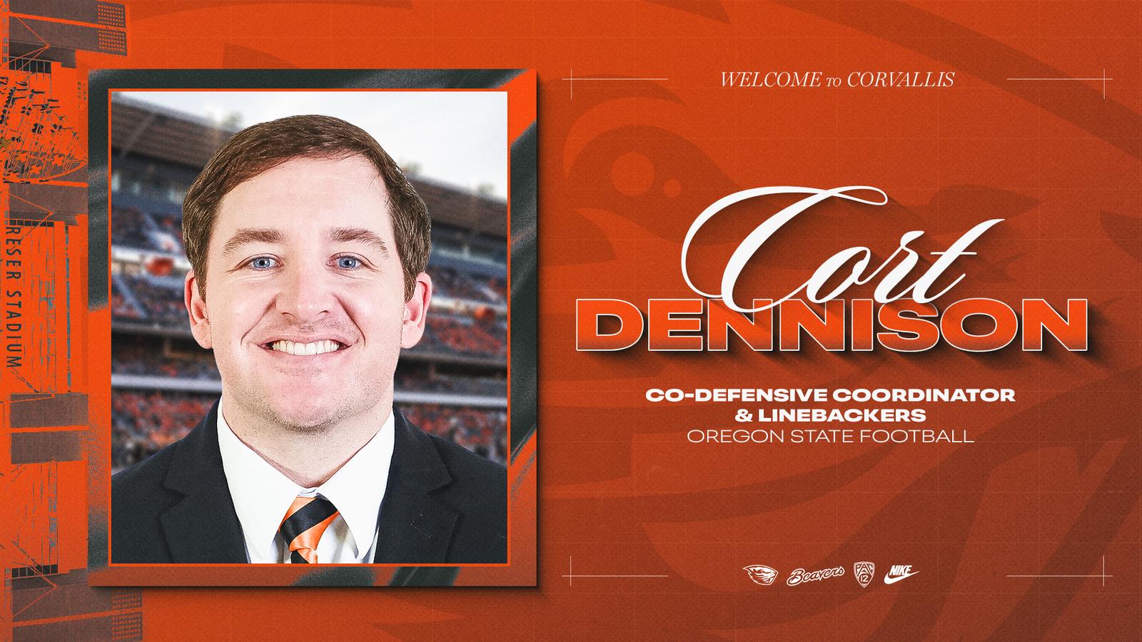 Cort Dennison Named Co-Defensive Coordinator/Linebackers Coach – Oregon State University Athletics