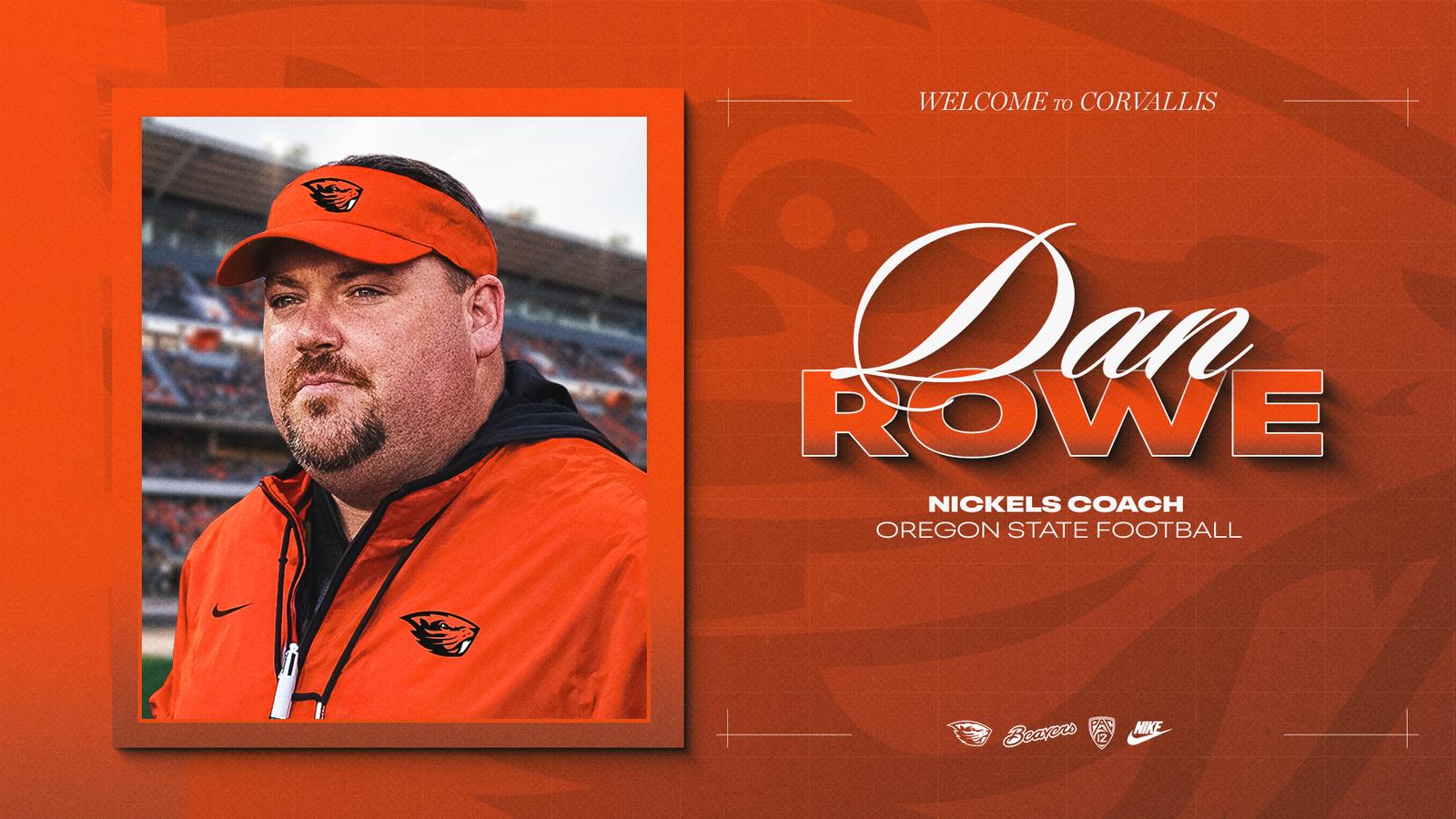 Dan Rowe Named Nickels Coach – Oregon State University Athletics